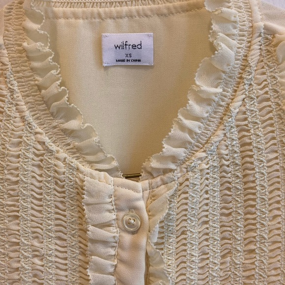 Aritzia Babaton Fiji Blouse in “Butter Yellow” - Picture 4 of 9